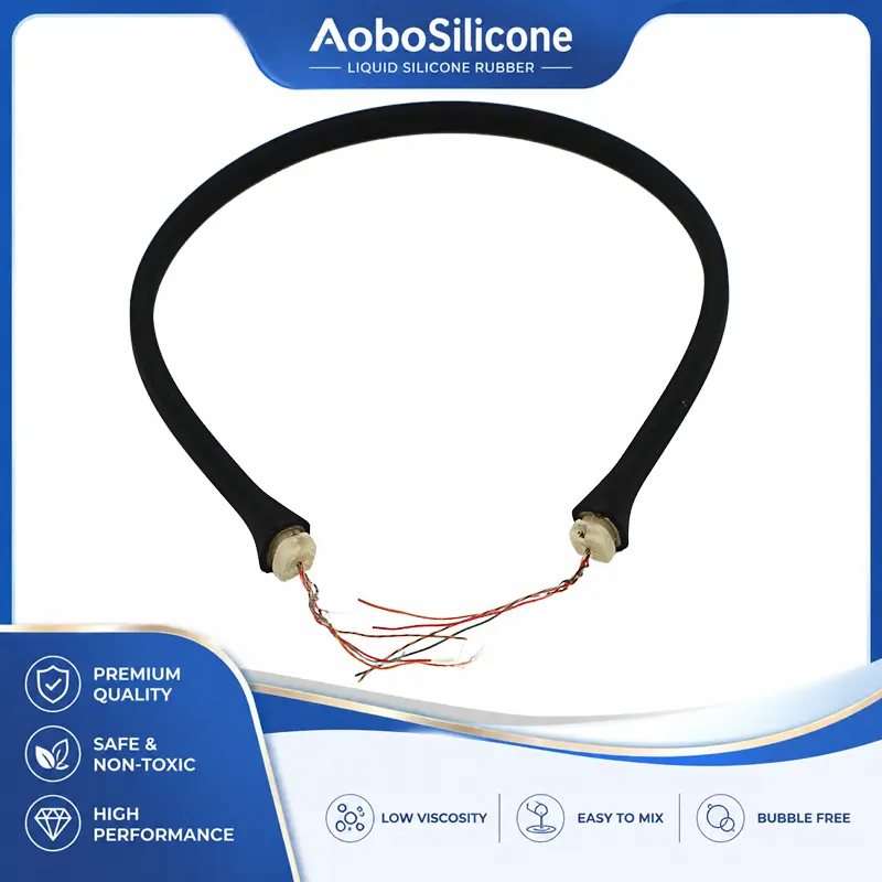 Znoszony na szyi silikonowy kabel
